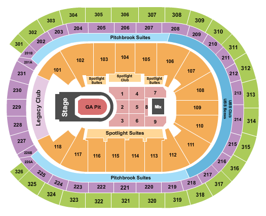 UBS Arena Kane Brown Seating Chart