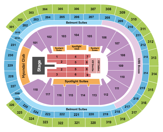 UBS Arena Mary J. Blige Seating Chart