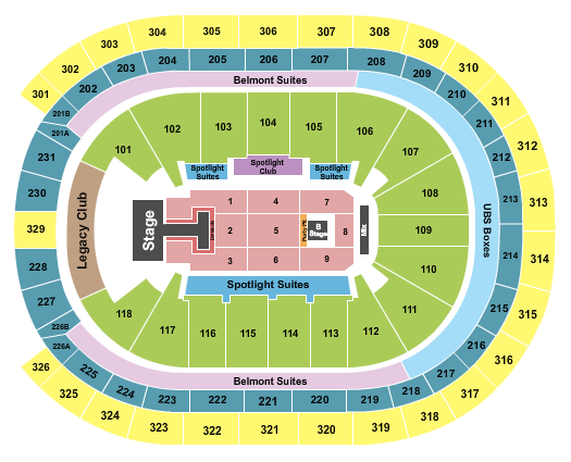 UBS Arena NKOTB Seating Chart