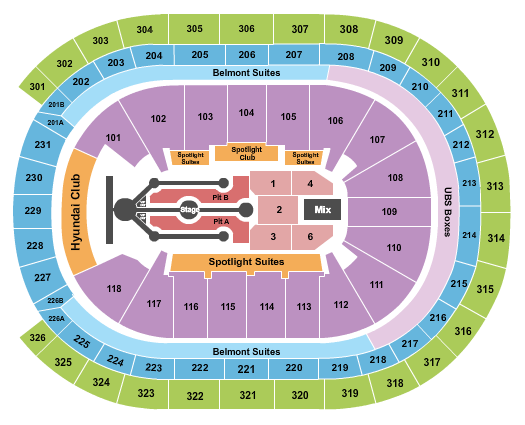 UBS Arena Post Malone Seating Chart