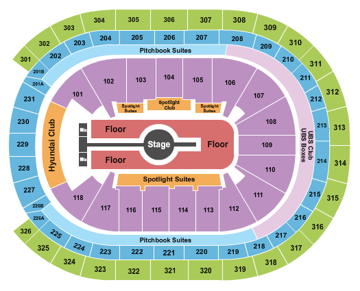 UBS Arena Rod Wave Seating Chart