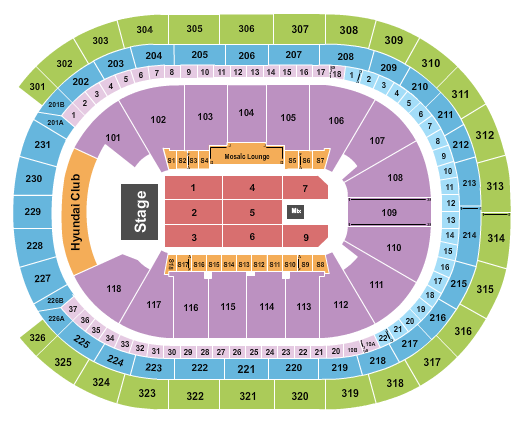 TWICE UBS Arena Seating Chart