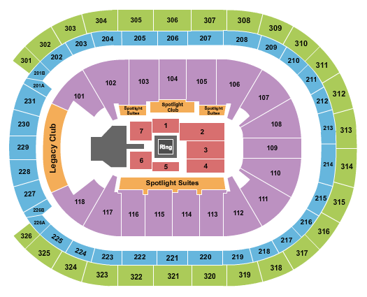 UBS Arena WWE Seating Chart