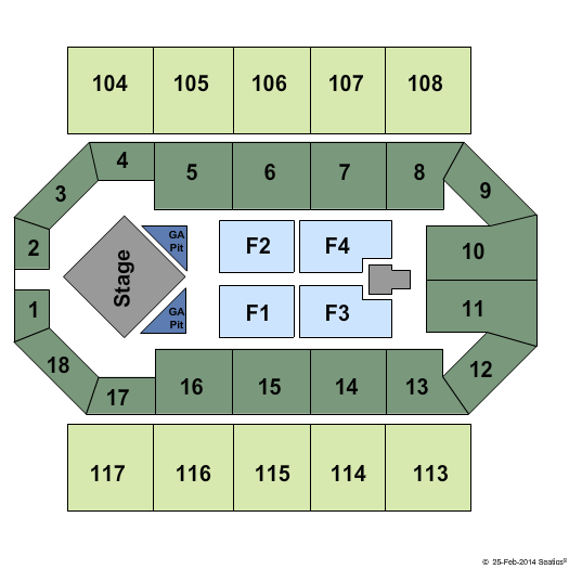 The UCCU Center Hunter Hayes Seating Chart