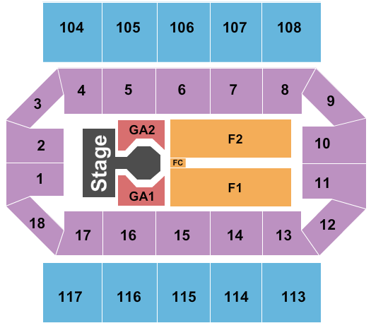 The UCCU Center Needtobreathe Seating Chart