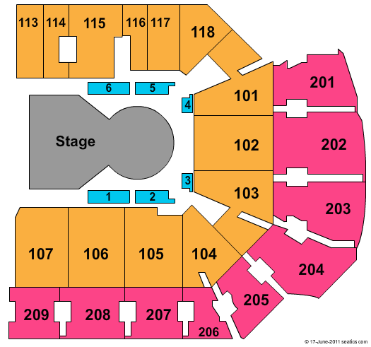 Addition Financial Arena Cirque Dralion Seating Chart