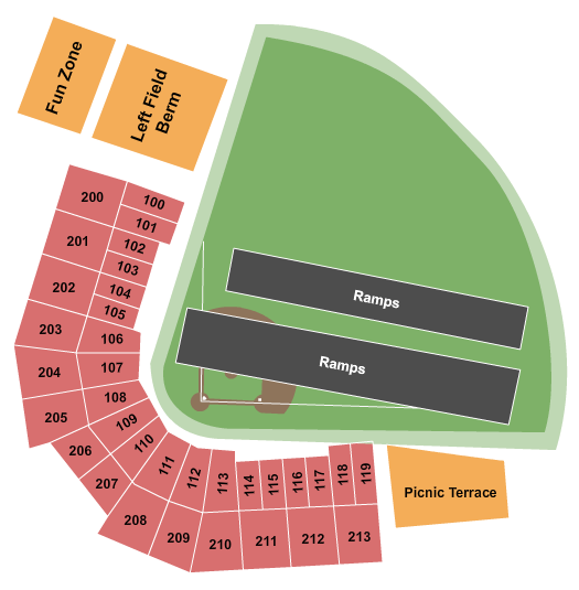 UCHealth Park Nitro Circus 2 Seating Chart