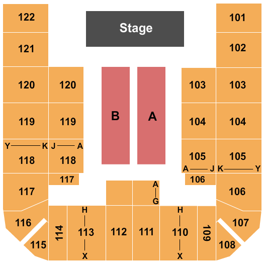 Bren Events Center Concert Seating Chart