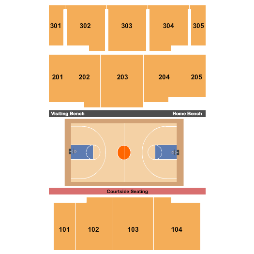 UC Riverside Student Recreation Center Basketball Seating Chart