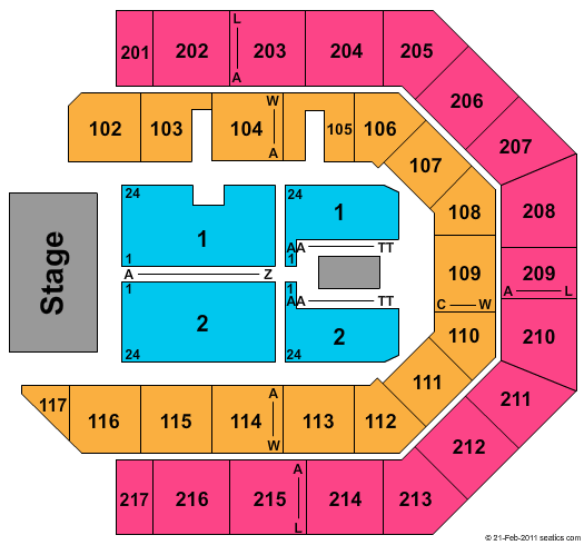 Credit Union 1 Arena Mike Epps Seating Chart