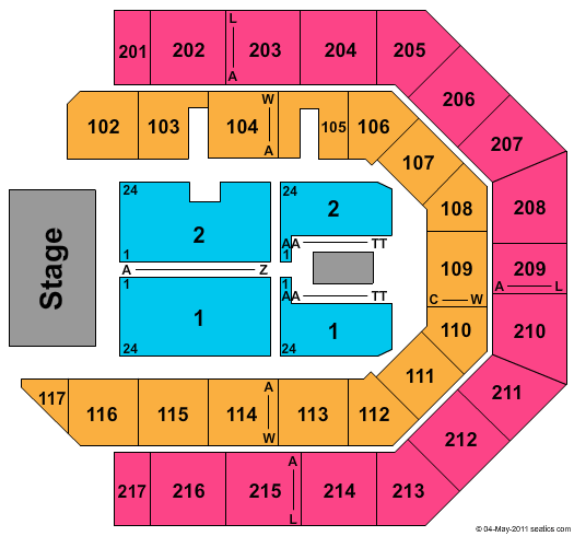 UCI Bren Events Center Dalailama Seating Chart