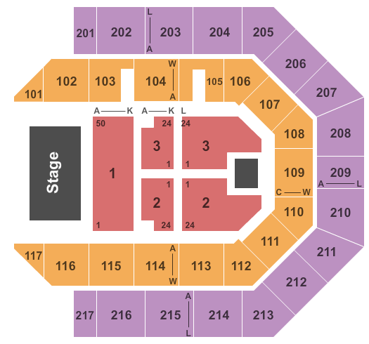 Credit Union 1 Arena New Edition Seating Chart