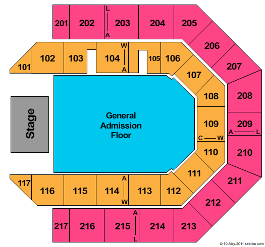 Credit Union 1 Arena Soundgarden Seating Chart