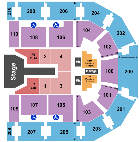 Chesapeake Employers' Insurance Arena Brandon Lake Seating Chart