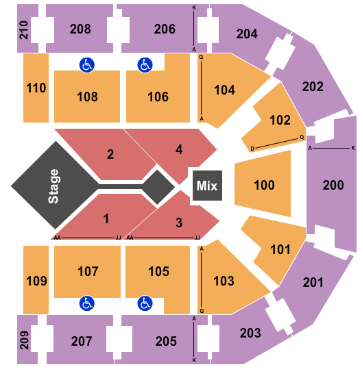 Chesapeake Employers' Insurance Arena Casting Crowns Seating Chart
