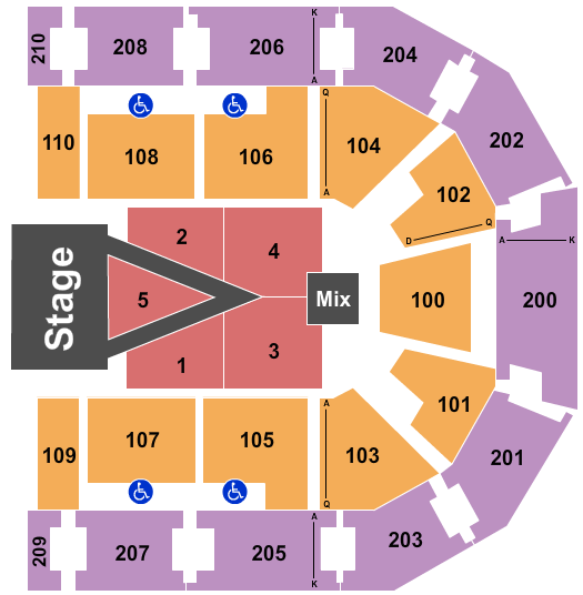 Chesapeake Employers' Insurance Arena For King & Country Seating Chart