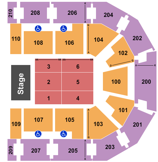 Chesapeake Employers' Insurance Arena seating chart event tickets center
