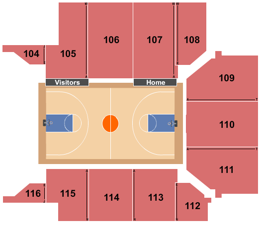UPMC Events Center Basketball Seating Chart