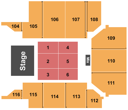 seating chart for UPMC Events Center - Sesame Street Live - eventticketscenter.com