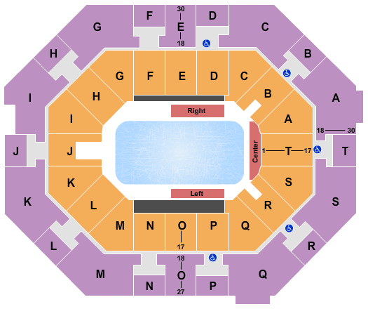 UNO Lakefront Arena Disney On Ice Seating Chart
