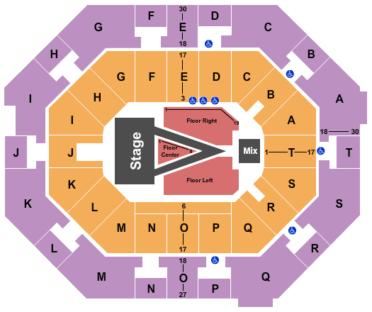 UNO Lakefront Arena For King And Country Seating Chart