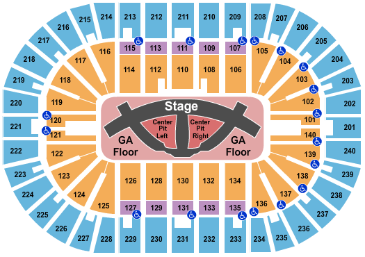 Heritage Bank Center Carrie Underwood Seating Chart
