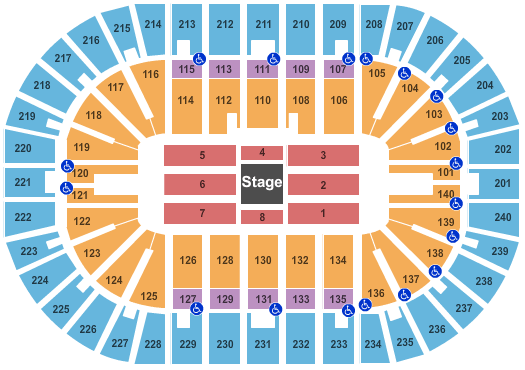 Heritage Bank Center Center Stage Seating Chart