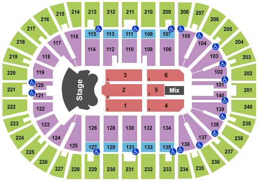 Heritage Bank Center Elton John Seating Chart