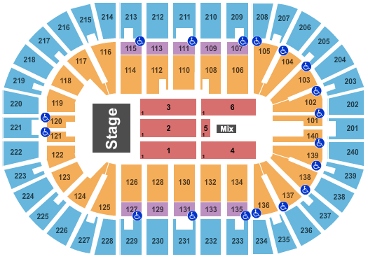 seating chart for Heritage Bank Center - James Taylor - eventticketscenter.com