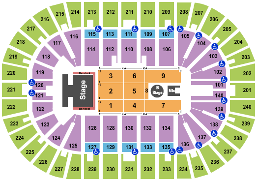 Heritage Bank Center NKOTB Seating Chart