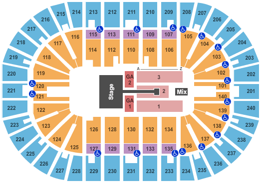 Heritage Bank Center The Lumineers Seating Chart