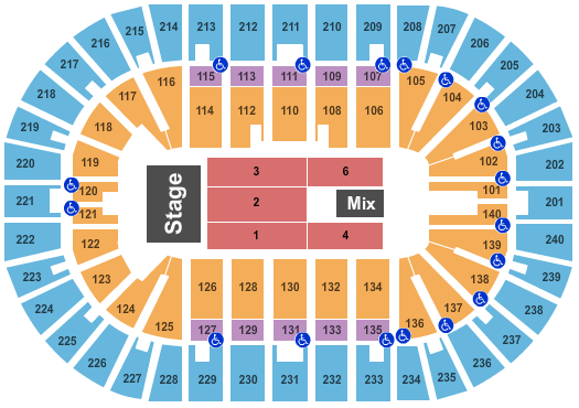 seating chart for Heritage Bank Center - Tool - eventticketscenter.com