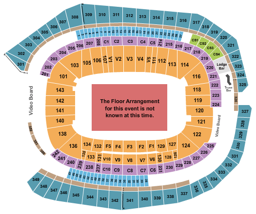 US Bank Stadium Generic Floor Seating Chart