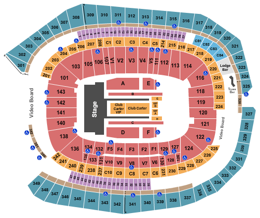 US Bank Stadium Jay-Z & Beyonce Seating Chart