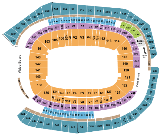 Us Bank Stadium Seating Chart Rows