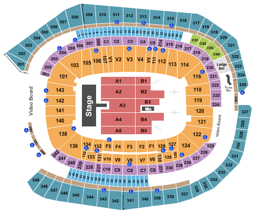 US Bank Stadium Stadium Tour Seating Chart