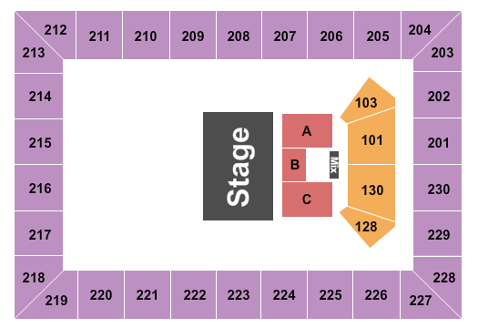 Us Cellular Center Seating Chart