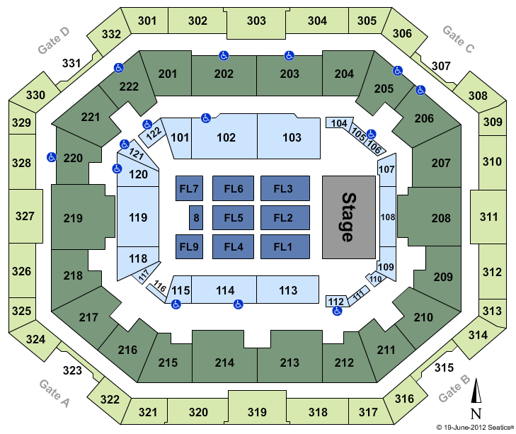 The Yuengling Center Baseball Seating Chart