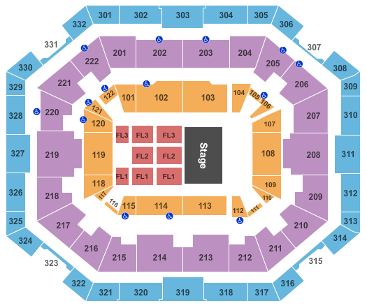The Yuengling Center Half House Seating Chart