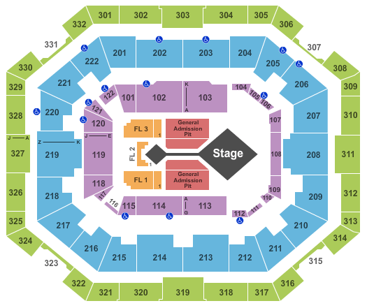 The Yuengling Center Hillsong United Seating Chart