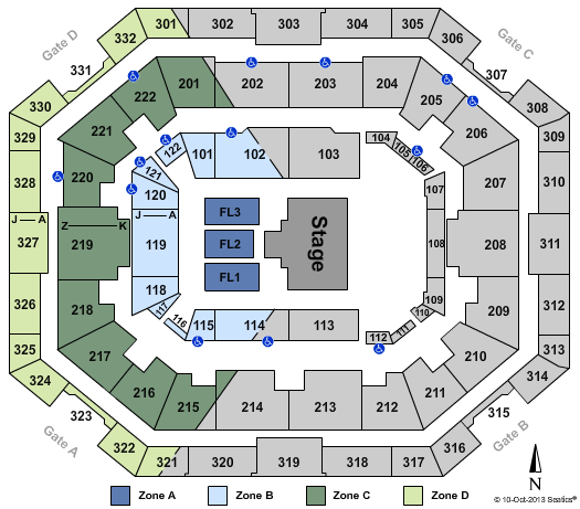 The Yuengling Center Family Zone Seating Chart