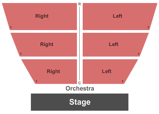 USF Theatre 1 End Stage Seating Chart