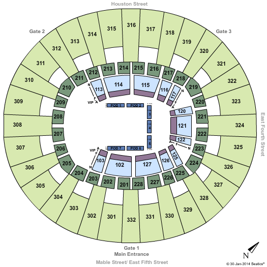 McKenzie Arena Circus Seating Chart