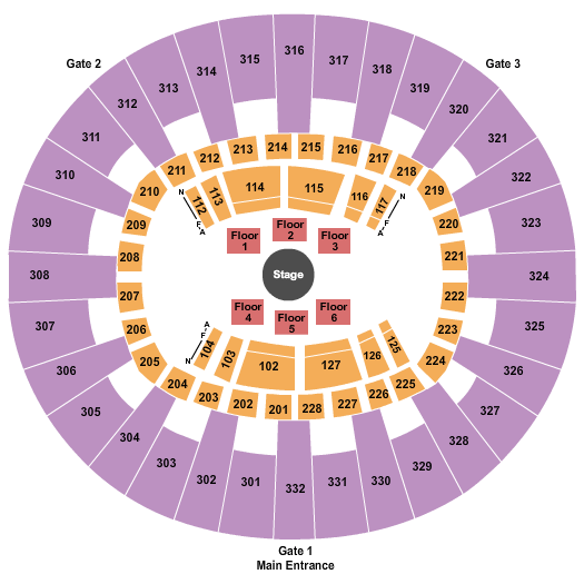 McKenzie Arena Cirque Du Soleil Seating Chart