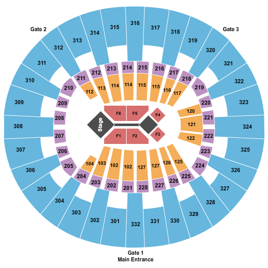 McKenzie Arena King & Country Seating Chart