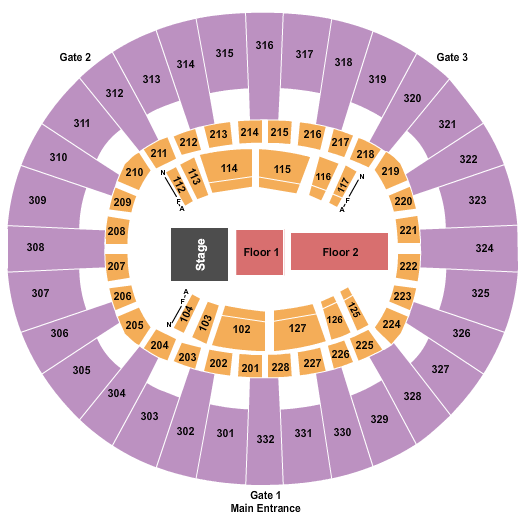 McKenzie Arena Migos Seating Chart