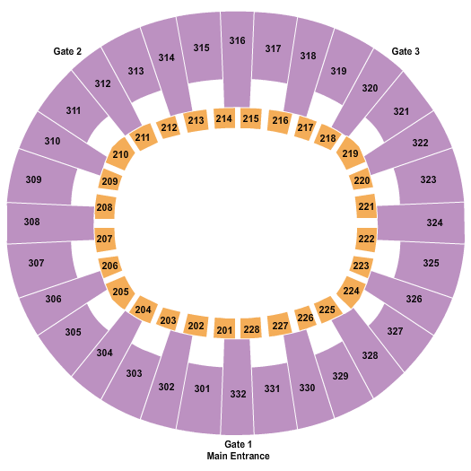 McKenzie Arena Open Floor Seating Chart