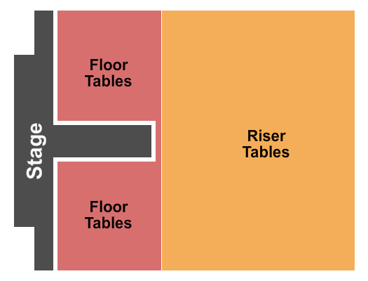 UTEP Union Dinner Theatre Floor & Riser Tables Seating Chart