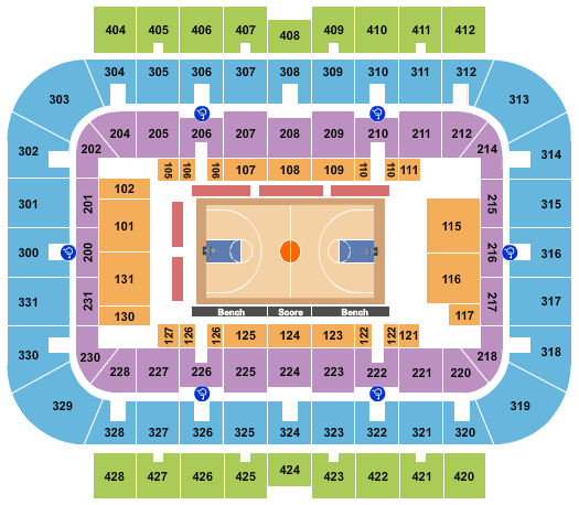 UWM Panther Arena Basketball Seating Chart