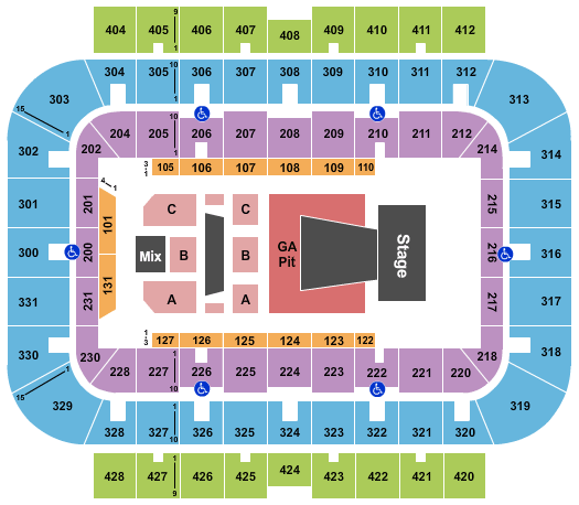 UWM Panther Arena Hillsong United Seating Chart